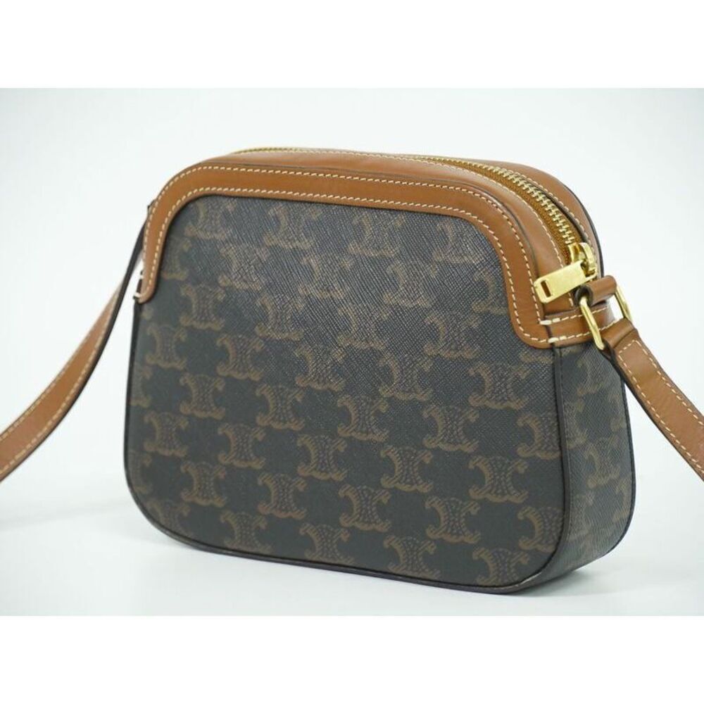 Authentic Celine Triomphe Small Shoulder Bag Poch… - image 2